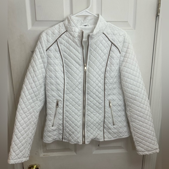 Jackets & Blazers - White Quilted Women's Jacket